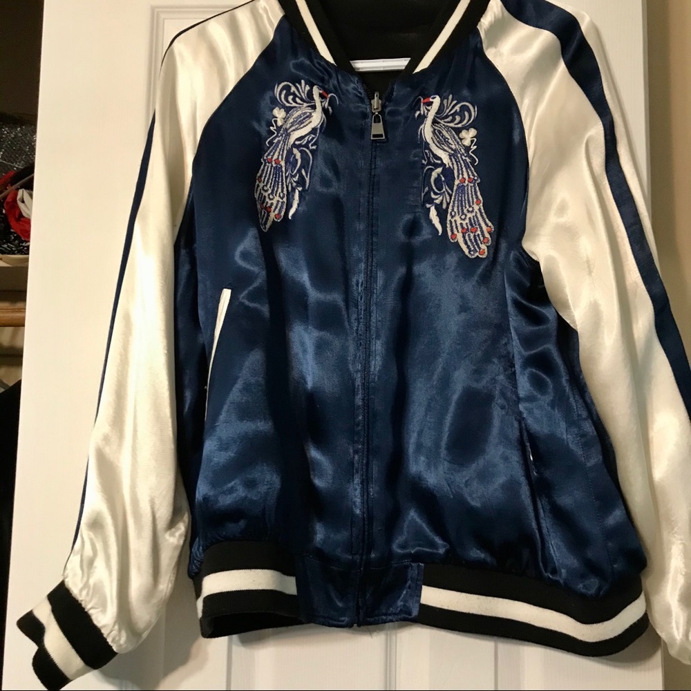 Reversible Varsity Style Jacket - Picture 3 of 4